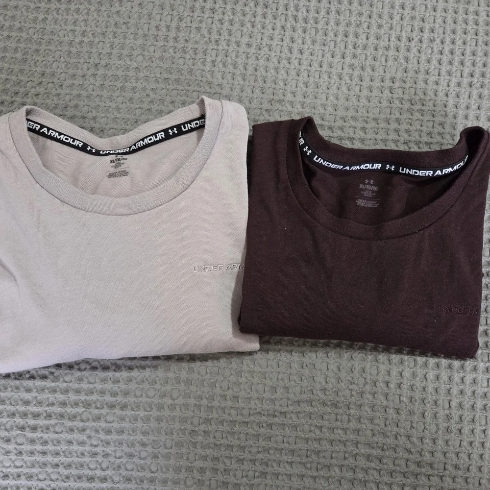 Under Armour Womens T-Shirts - Taupe and Brown - Picture 1 of 6